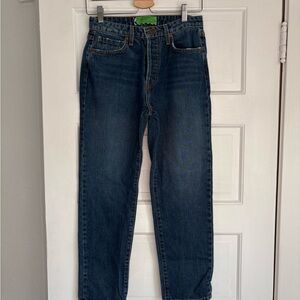 SR vs Sandrine Rose The Virgin Label Blue Denim Jeans Button Fly